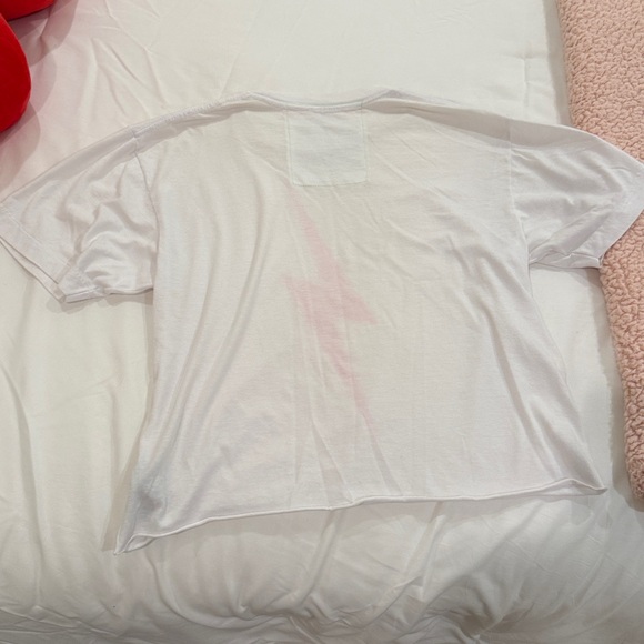 Aviator nation, pink lightning bolt T-shirt, size medium, - Picture 2 of 4